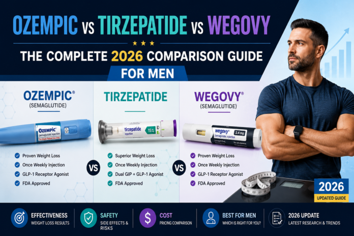 Ozempic vs Tirzepatide vs Wegovy